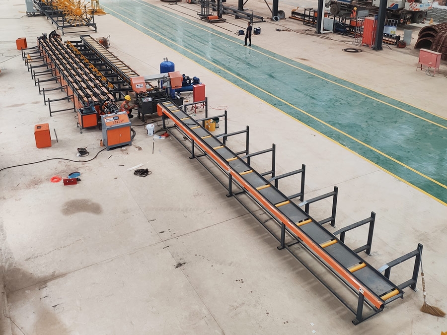 数控钢筋锯切套丝打磨生产线